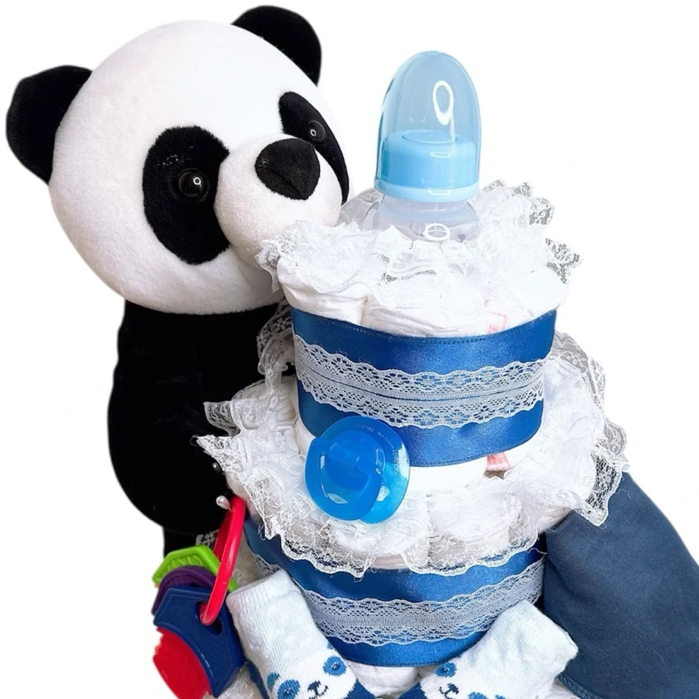 Panda Themed Diaper Cake, Baby Shower Gift